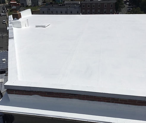 Completed commercial roof replacement