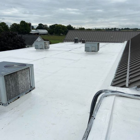 Commercial roofing project
