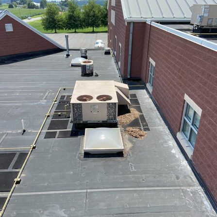 Commercial roofing project